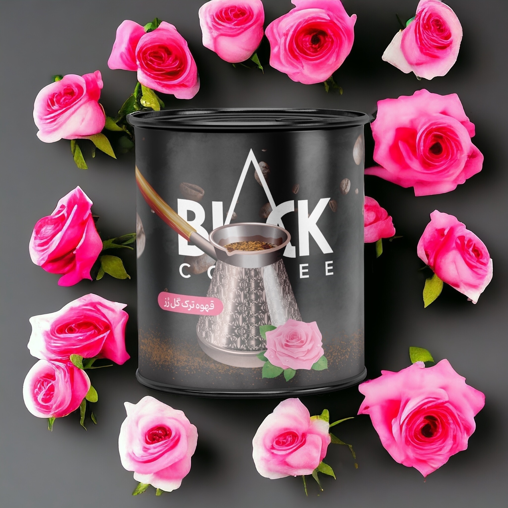  خرید قهوه ترک گل محمدی بلک کافی Black Coffee Iran 