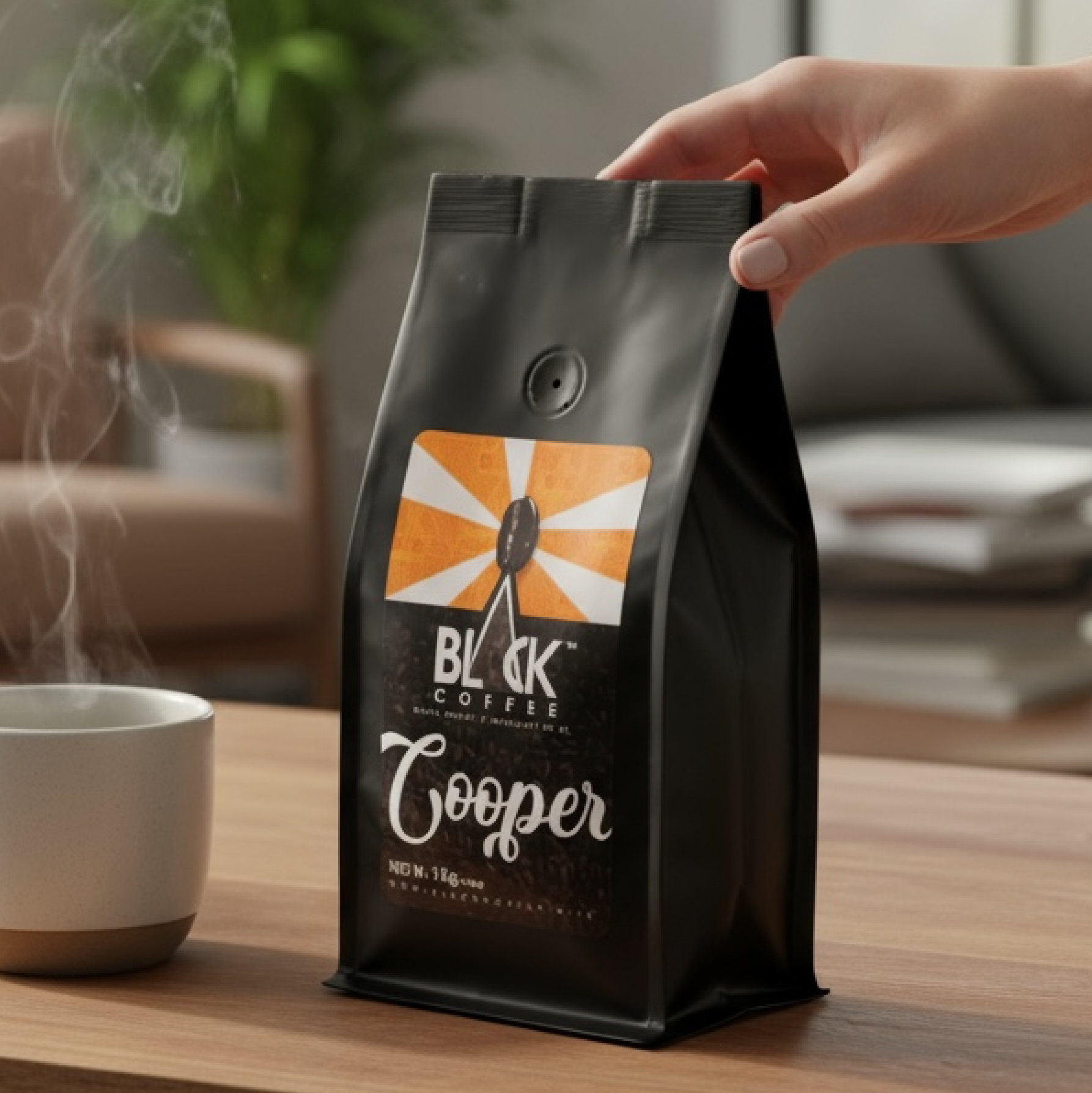 فروشگاه دانه قهوه ۷۰٪ عربیکا کوپر تازه ایران بلک کافی کوپر