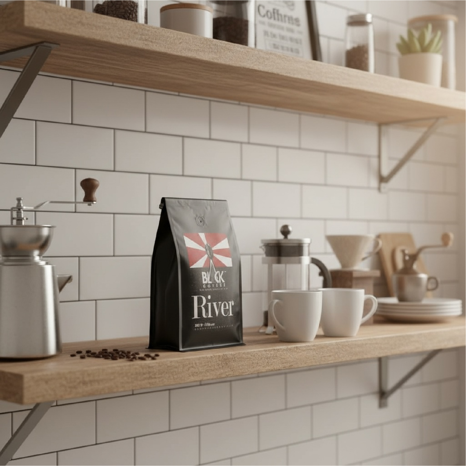  قهوه سیاه بلک کافی ۵۰٪ عربیکا غربیکا 