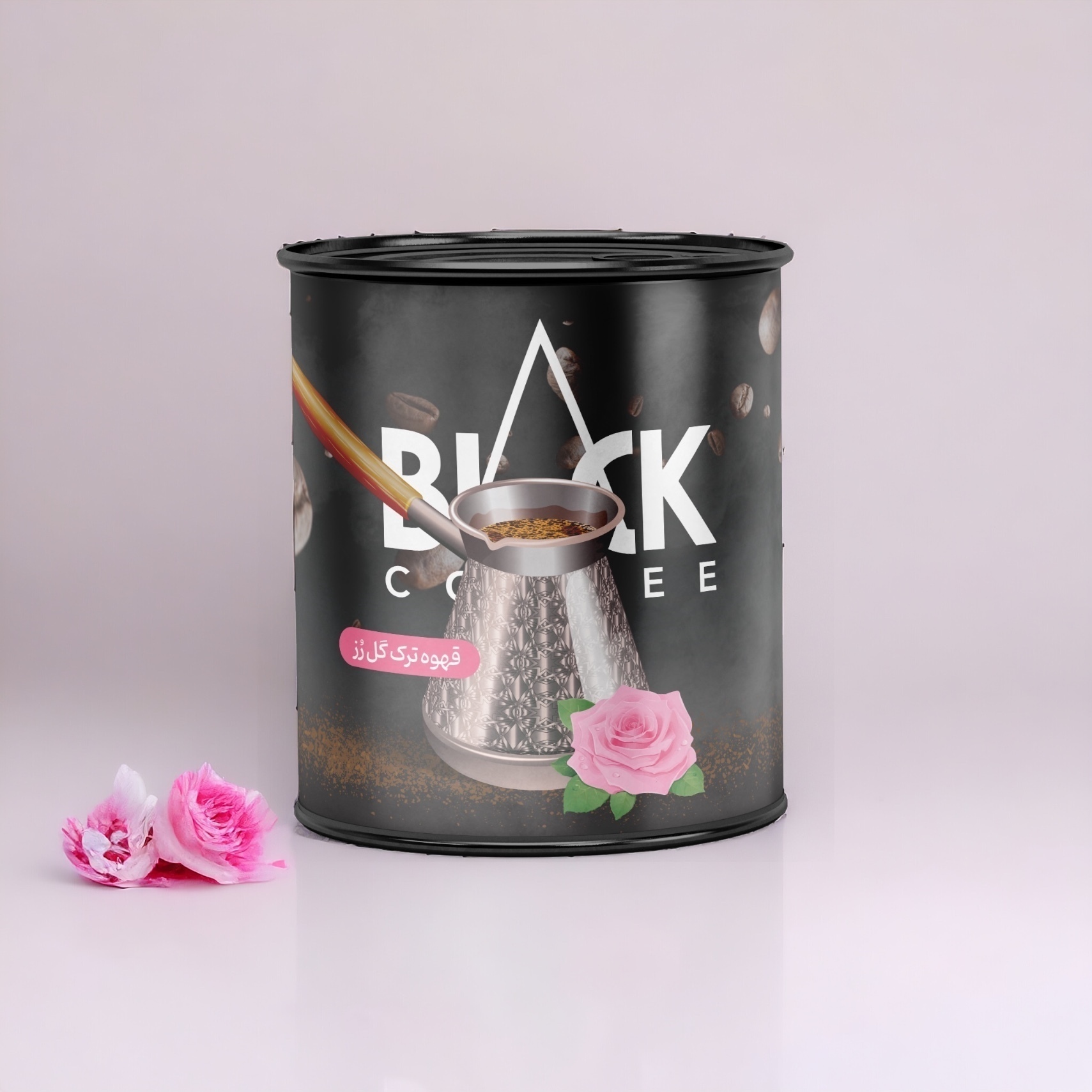  خرید قهوه ترک گل محمدی بلک کافی Black Coffee Iran 