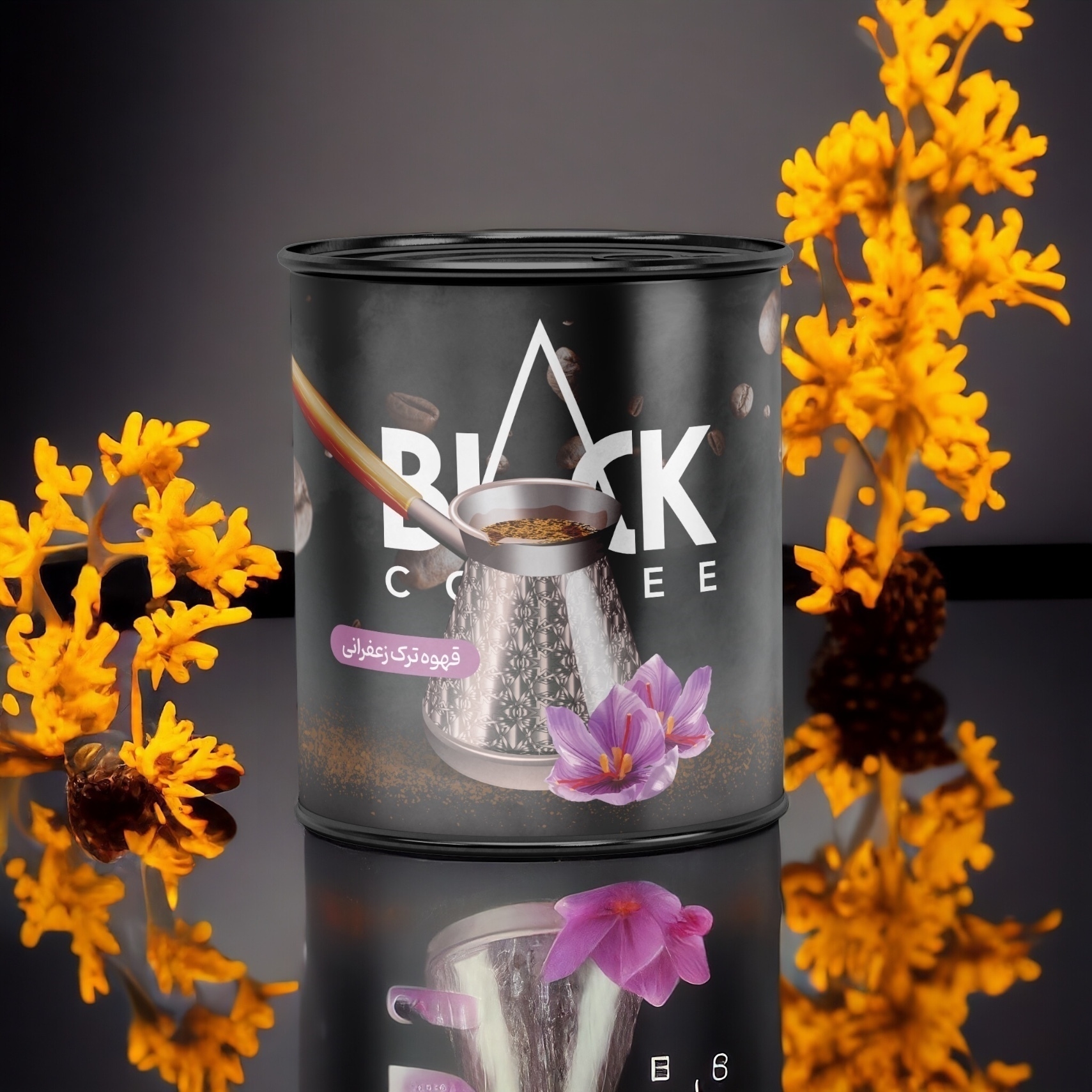  خرید قهوه ترک زعفران بلک کافی Black Coffee Iran 