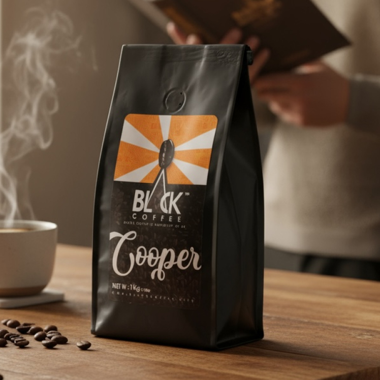 فروشگاه دانه قهوه ۷۰٪ عربیکا تازه ایران بلک کافی کوپر