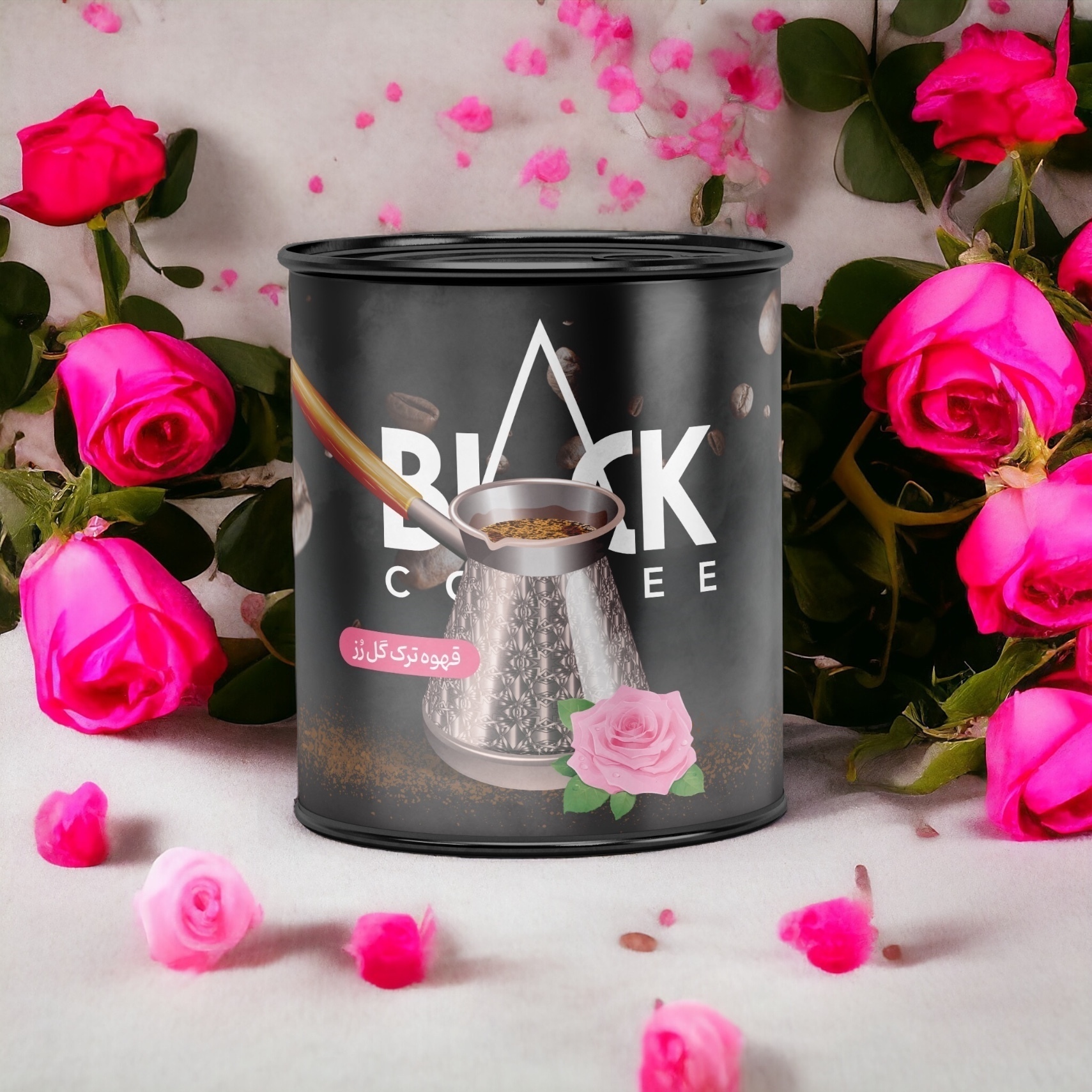  خرید قهوه ترک گل محمدی بلک کافی Black Coffee Iran 