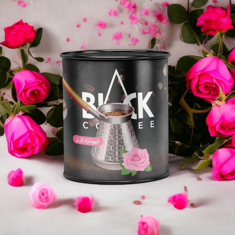 خرید قهوه ترک گل محمدی بلک کافی Black Coffee Iran