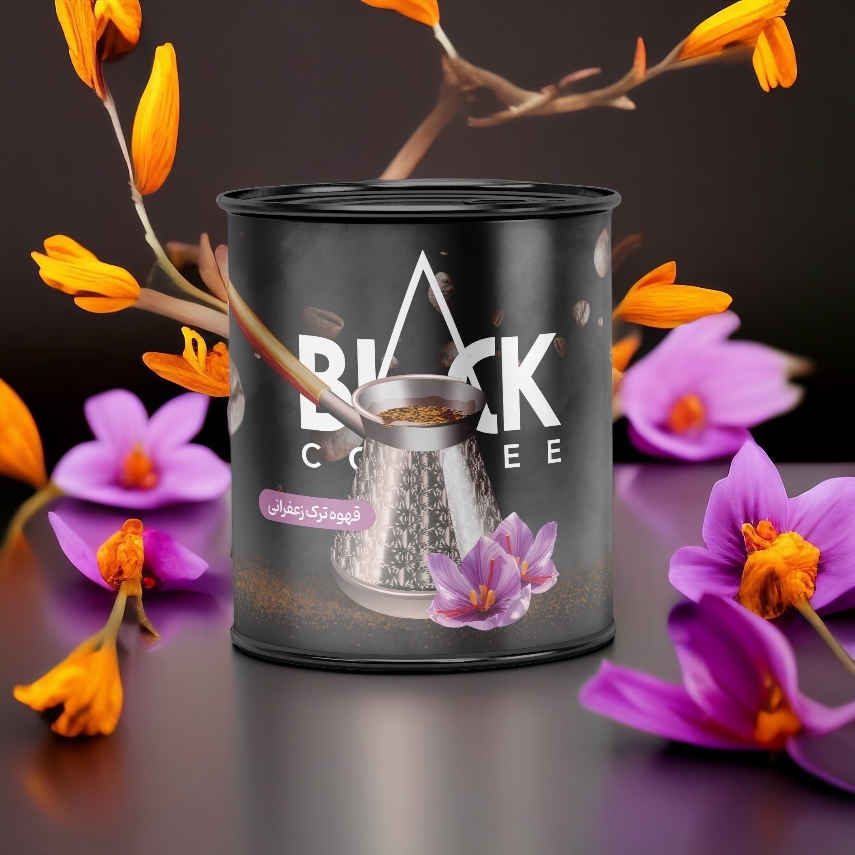  خرید قهوه ترک زعفران بلک کافی Black Coffee Iran 